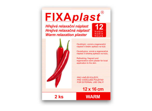 FIXAplast® hrejivá relaxačná náplasť 12x16cm