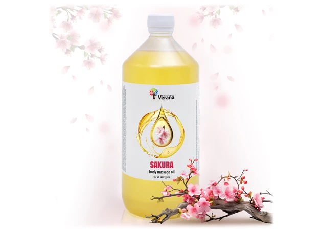 Sakura rastlinný masážny olej 1000ml